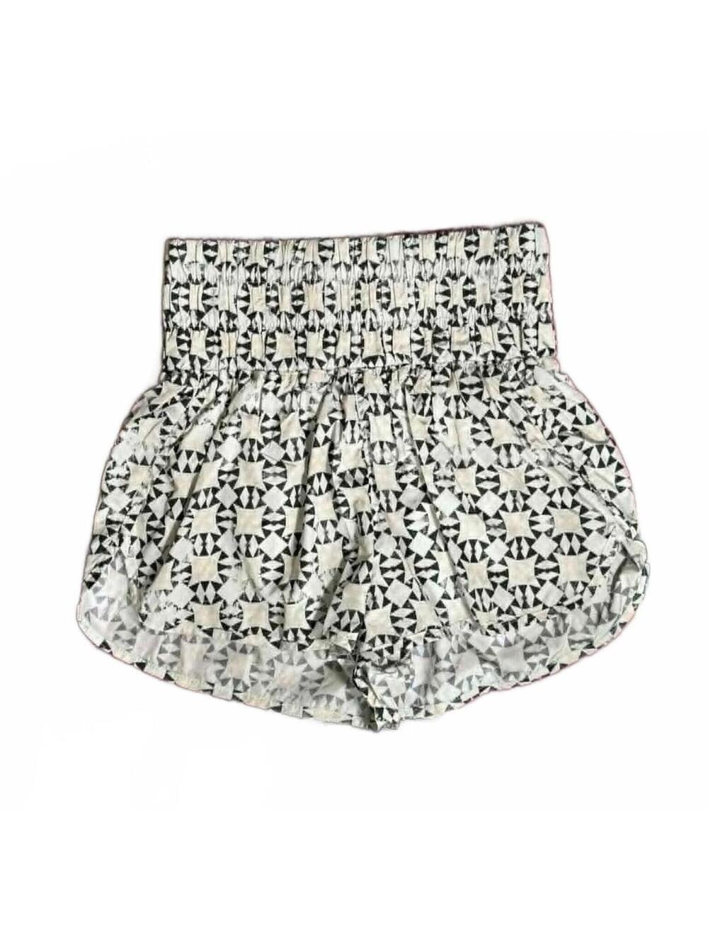 Free People Movement Women's High Waist Patterned Active Shorts - Size Medium